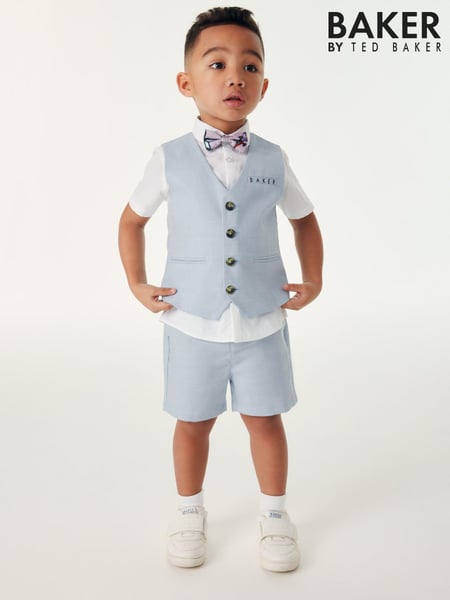 Baker by Ted Baker Shirt Waistcoat and Shorts Set (AJ6947) | € 101 - € 109