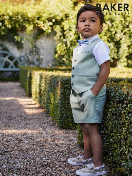 Baker by Ted Baker Shirt Waistcoat and Shorts Set (AJ6953) | € 101 - € 109