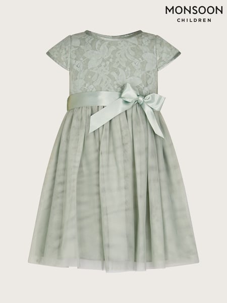 Monsoon Green Baby Lacey Sequin Dress (AJ7087) | € 55 - € 62