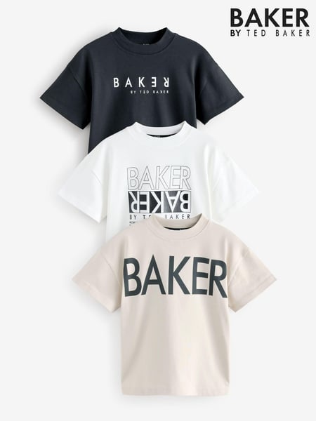 Baker by Ted Baker Graphic Print T-Shirts 3 Pack (AJ7222) | € 53 - € 59