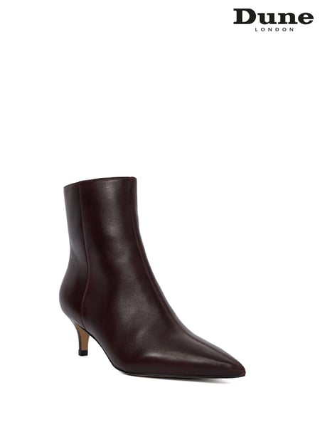 Dune London Black Chrome Offer Kitten Ankle Boots (AJ7679) | € 125