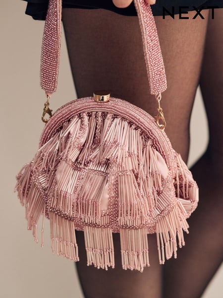 Pink Tassle Hand Held Bag (AJ7798) | € 67