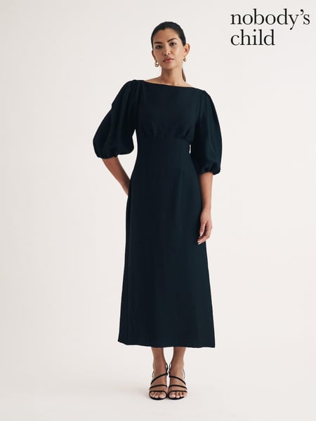 Nobodys Child Black Hannah Plain Midaxi Dress (AJ8406) | € 93