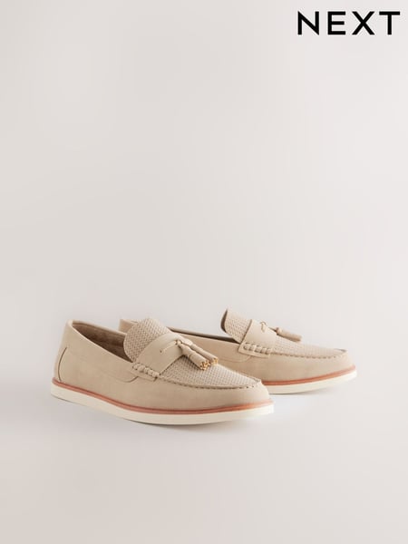 Hell Steinfarben - Embossed Tassel Loafers (AK0232) | 60 €