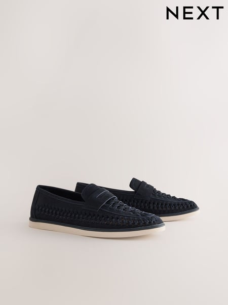 Navy Weave Loafers (AK0234) | € 60