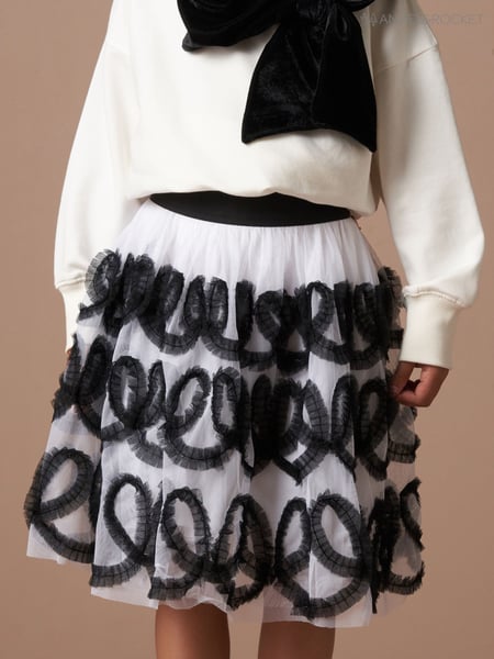 Angel & Rocket Black Petra Ribbon Bow Skirt (AK0654) | € 26 - € 29