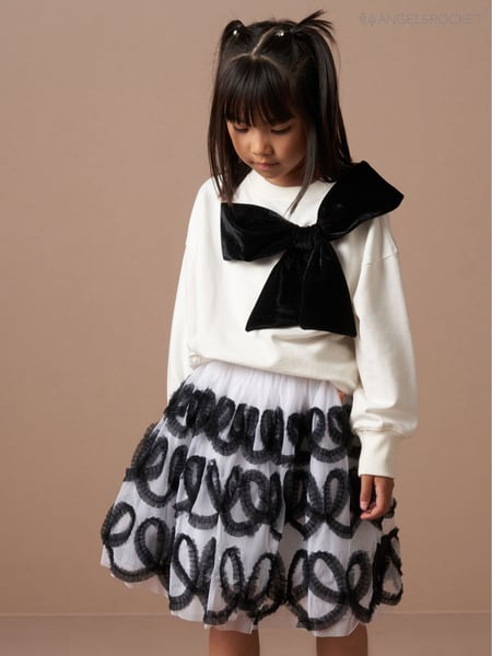 Angel & Rocket Natural Paige Velvet Bow Sweatshirt (AK0657) | € 41 - € 47