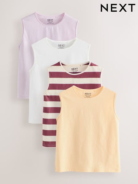 Multi Pastel Vests 4 Pack (3-16yrs) (AK2086) | € 23 - € 31