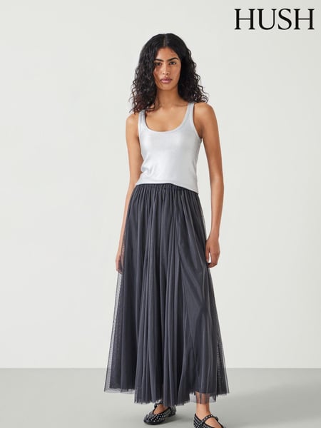 Hush Grey Millie Godet Skirt (AK2964) | € 179