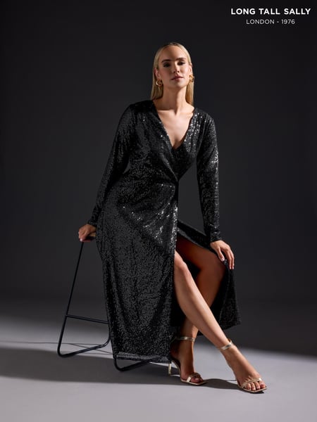 Long Tall Sally Black Sequin Dress (AK3451) | € 39