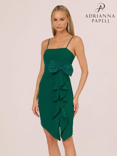 Adrianna by Adrianna Papell Mini Knit Crepe Dress (AK7546) | € 144