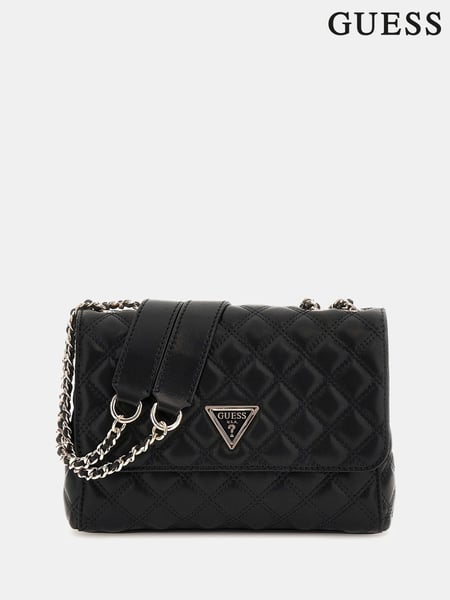 Guess Giully Quilted Crossbody Black Bag (AK8529) | € 179