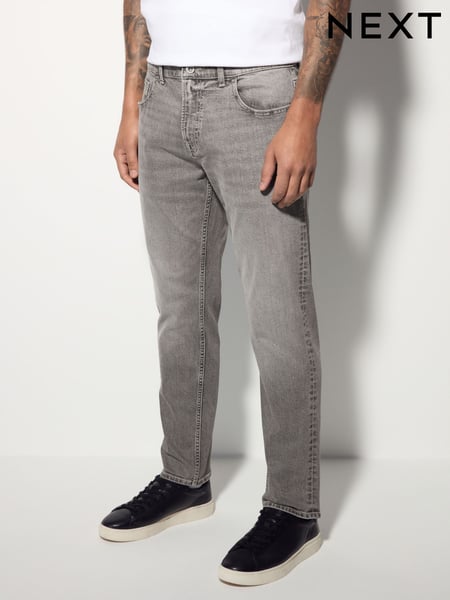 Mittelgrau - Einzeln - Slim Fit Classic Stretch Jeans (AK8785) | 42 €
