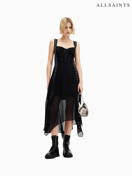 AllSaints Black Luna Dress (AK9742) | € 404