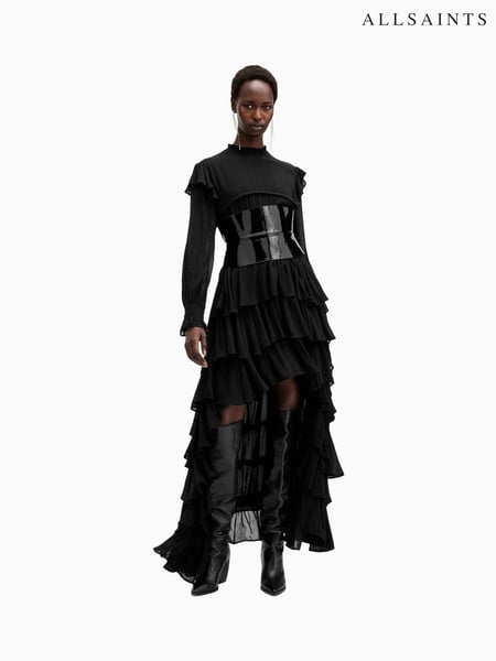 AllSaints Black Cavarly Maxi Dress (AK9753) | € 373