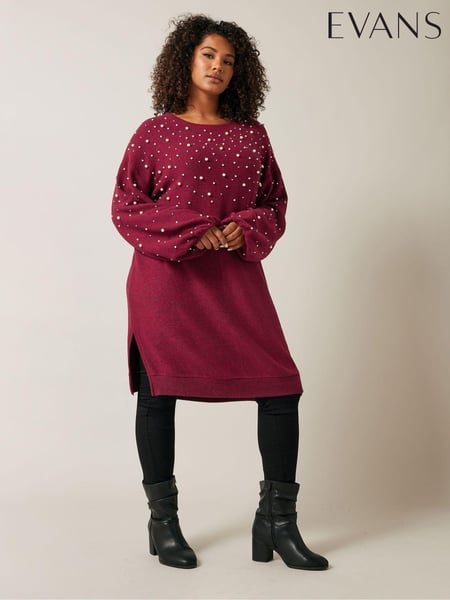 Evans Pearl Trim Dress (AL0759) | € 78