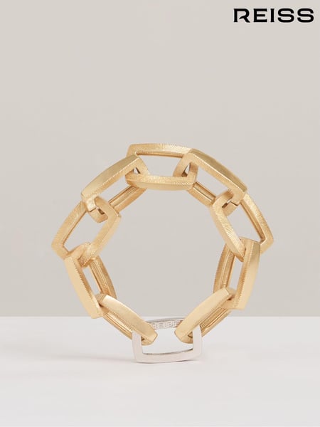 Reiss Gold Tone Gia Geometric Chain Bracelet (AL1151) | € 137