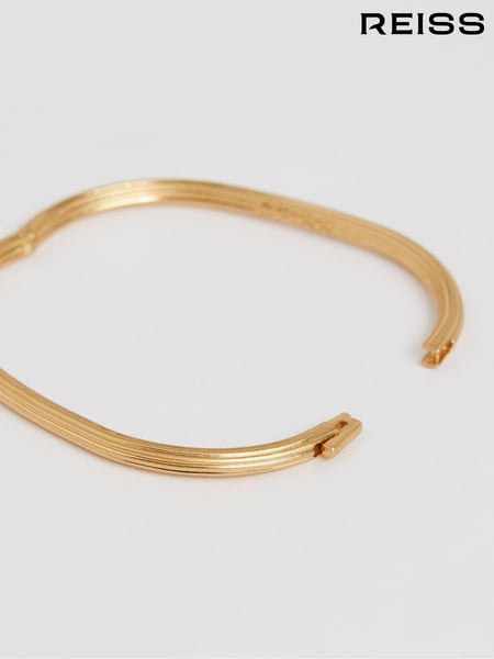 Reiss Gold Tone Claudia Contour Hinged Cuff (AL1169) | € 90