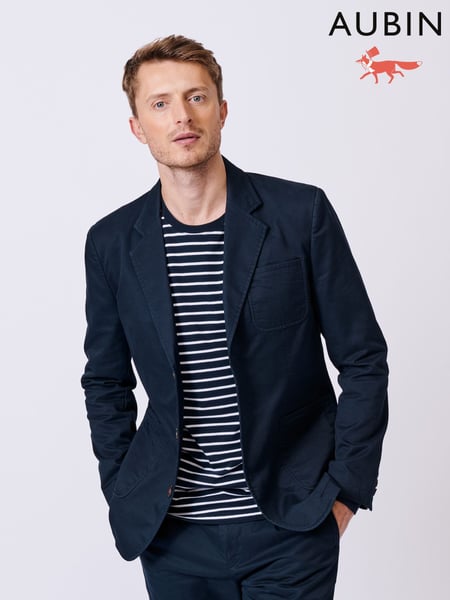 Aubin Blue Mareham Patch Pocket Blazer (AL1932) | € 357