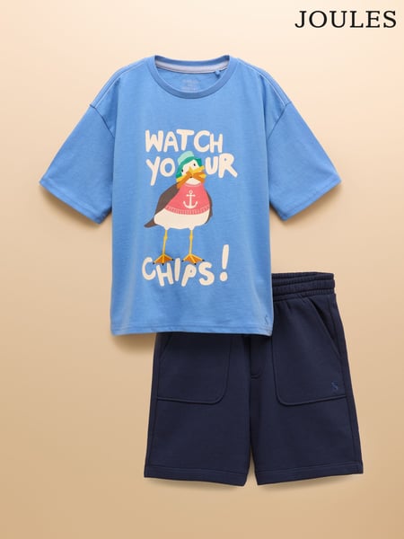 Joules Ben Blue T-Shirt and Short Set (AL4132) | € 31 - € 36