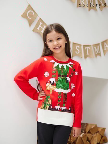 Society 8 Black Girls Elfster Christmas Jumper (AL4558) | € 23