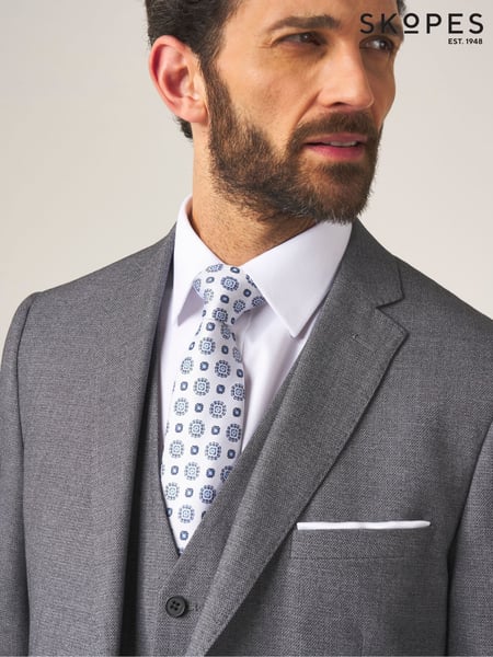 Skopes Light Grey Tailored Harcourt Suit Jacket (AL6122) | € 162