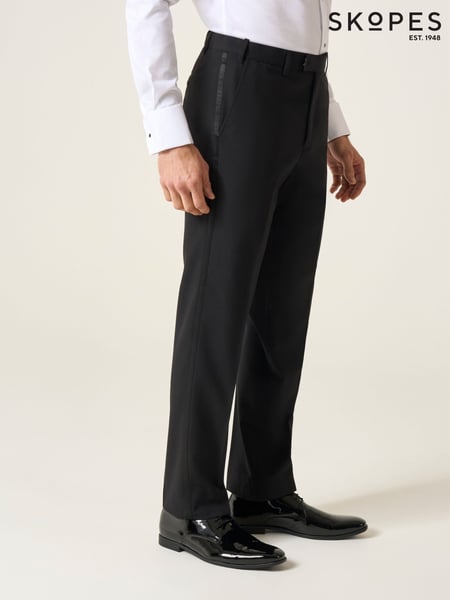 Skopes Black Cavendish Classic Fit Dinner Suit Trousers (AL6127) | € 108