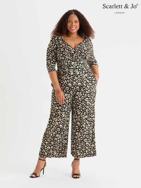 Scarlett & Jo Natural Three Quater Sleeve Jumpsuit (AL6442) | € 74