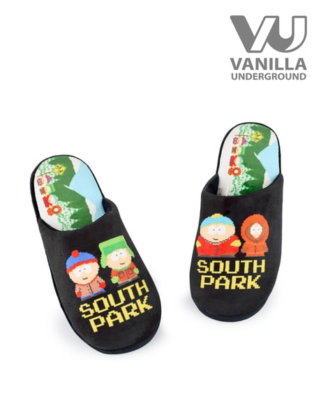 Schwarz - Vanilla Underground Mens Character Slippers (AL8131) | 31 €