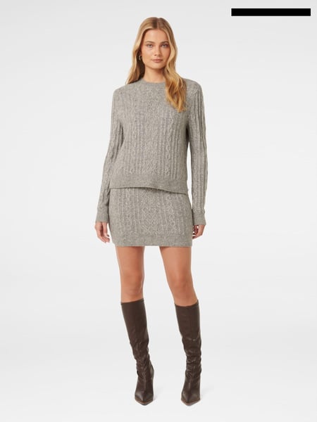 Forever New Grey Rosie Cable Co-ord Jumper (AL8884) | € 47