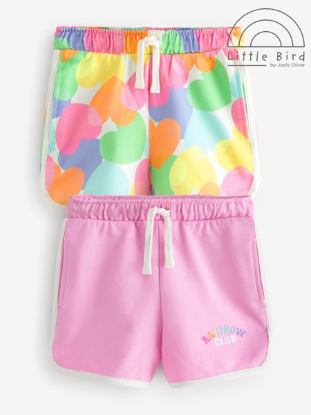 Little Bird by Jools Oliver Pink Rainbow 2 Pack Shorts (AL9593) | € 31 - € 44