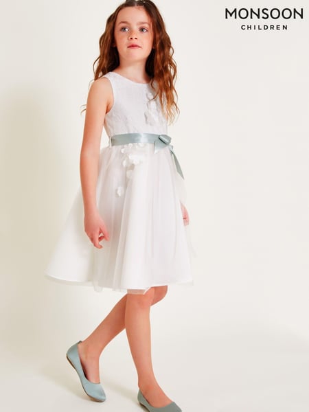 Monsoon Natural Molly Scuba Bow Bridesmaid Dress (AL9867) | € 86 - € 101