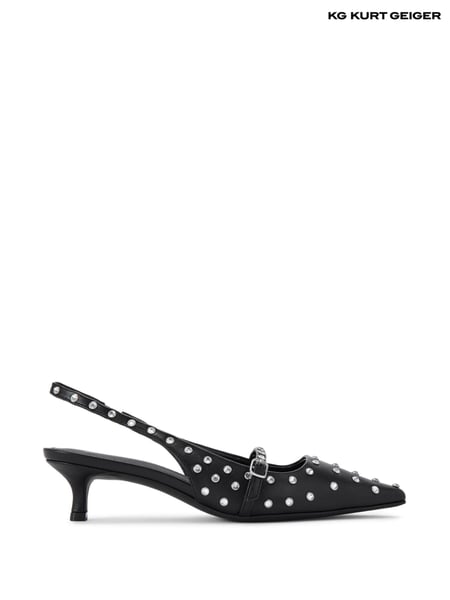 KG Kurt Geiger Former Stud Slingback Black Shoes (AM0433) | € 93