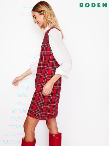 Boden Red Petite Pia Wool Shift Dress (AM1260) | € 204