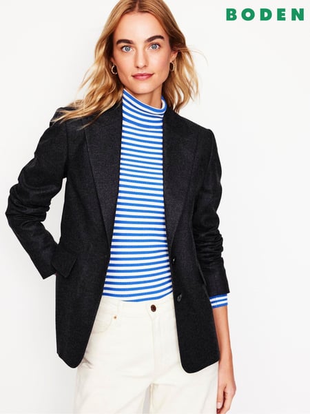 Boden Grey Marylebone Wool Blazer (AM1766) | € 136