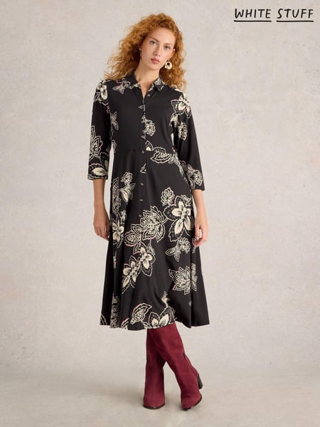 White Stuff Natural Rua Jersey Shirt Dress (AM3048) | € 49