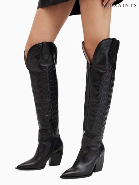 AllSaints Black Roxanne Boots (AM3366) | € 622