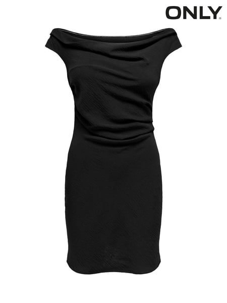 ONLY Black Off Shoulder Mini Dress (AM3768) | € 24