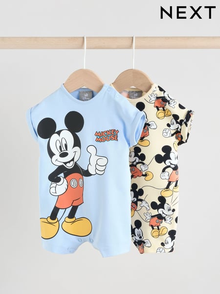 Blue Mickey Mouse Baby Rompers 2 Pack (AM3911) | € 23 - € 28
