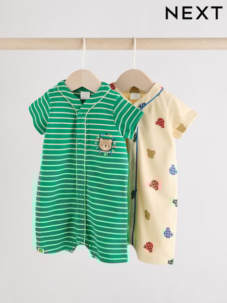 Bright 100% Cotton Varsity Rompers 2 Pack (AM3923) | € 23 - € 26