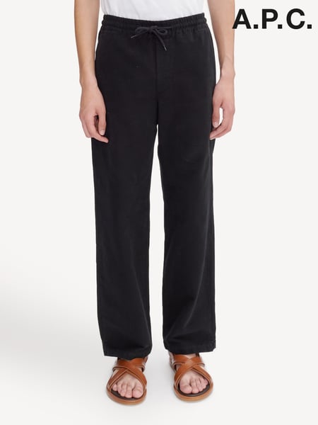A.P.C. Black Vincent Trousers (AM5686) | € 398