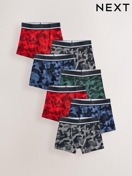 Camouflage Print Boxers 7 Pack (3-16yrs) (AM5794) | € 27 - € 34