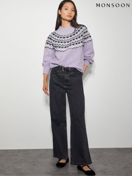 Monsoon Purple Fie Fair Isle Jumper (AM6381) | € 54