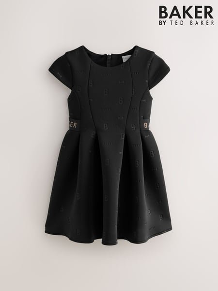 Baker by Ted Baker Black Embossed Scuba Dress (AM6912) | € 64 - € 72