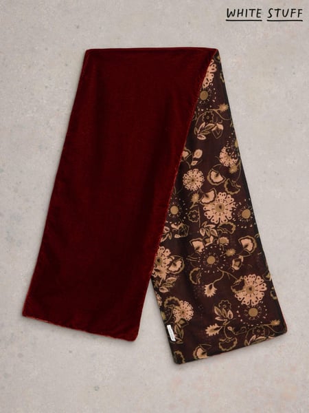 White Stuff Orange Velvet Printed Scarf (AM6928) | € 26