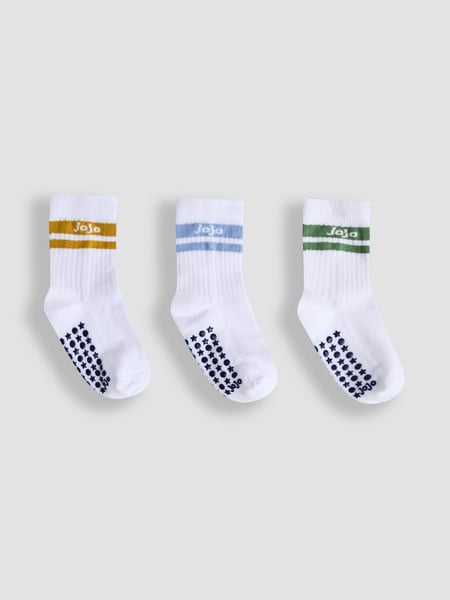 JoJo Maman Bébé White 3-Pack Ribbed Socks (AM7740) | € 15