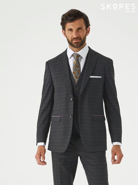 Skopes Green Casey Suit Tailored Jacket Windowpane Check (AM8739) | € 179