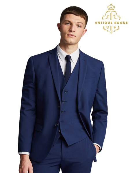 Antique Rogue Blue Slim Bright Jacket (AM9695) | € 179