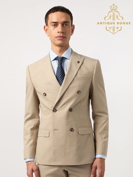 Antique Rogue Brown Slim Plain Jacket (AM9717) | € 179