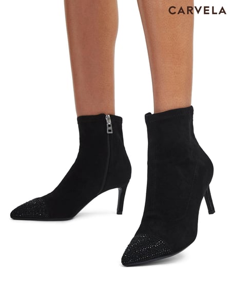 Carvela Lovebird Toecap Black Shoes (AN1198) | € 93